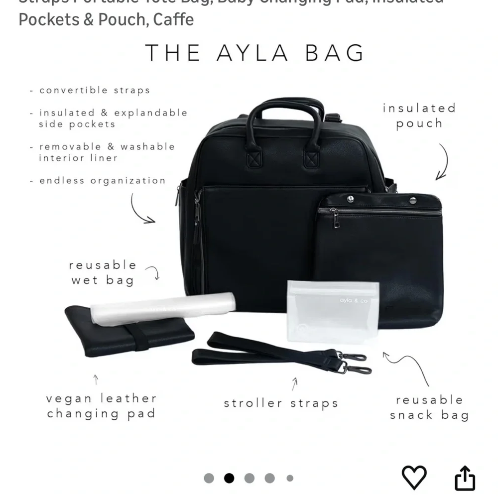 Ayla & co full size diaper bag FIRM
